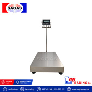 BALANZA DE PLATAFORMA ACERO INOX ANTIEXPLOSION SAGAS MOD: LXK3150 500KG