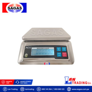 BALANZA GRAMERA PARA AMBIENTES HUMEDOS 30KG MOD JZC-FWCD-30 MARCA ACU