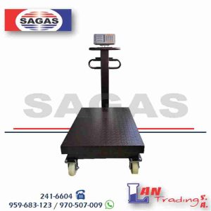 BALANZA DE PLATAFORMA MARCA: SAGAS MODELO: TCS-ZJD DOBLE VISOR ECONOMICA