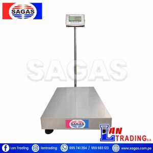 BALANZA DE PLATAFORMA ACERO INOX SAGUITA MOD: L2PS 500KG