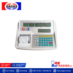 INDICADOR TIPO CAJA REGISTRADORA MARCA SAGAS MODELO LXK 3100-A1 CON IMPRESORA