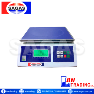 BALANZA GRAMERA DE 30KG MARCA SAGUITA MODELO ACS-30Z